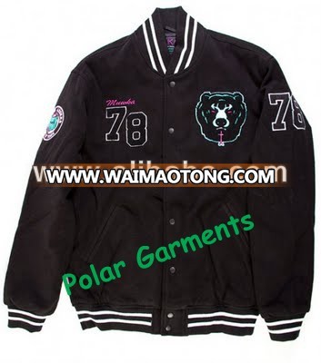 Custom Varsity wool black