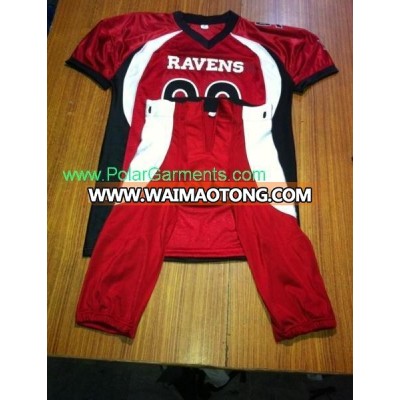 wholesale customized sublimated american football jerseys wear