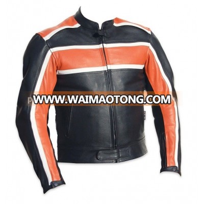 Custom made Leather Motorcycle Racing Jacket